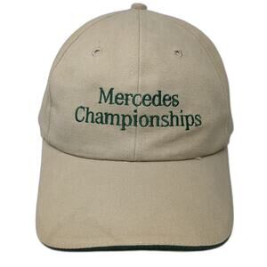 Texace Mercedes Championships Baseball Cap Beige Green One Size Made in USA Hat